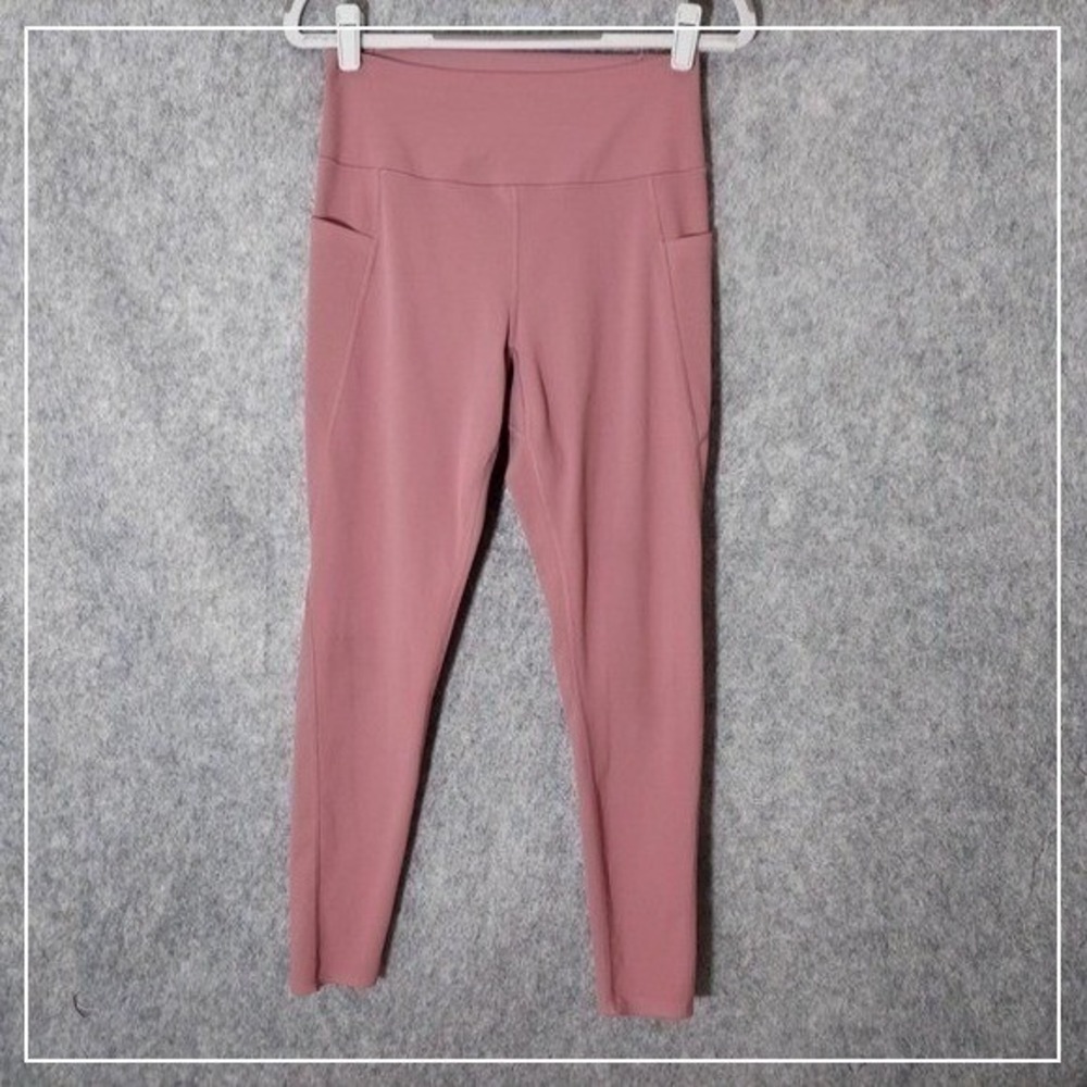 Uniqlo Women Leggings M AIRism Brushed High Rise Moisture Wicking Athleisure